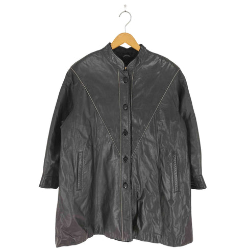 TEIEMU real leather 裏地ファーリアルレザーコート レディース 13