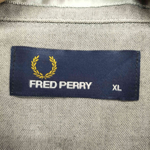 フレッドペリー FRED PERRY ロゴ刺繍 L/S ボタンダウンシャツ メンズ JPN:XL