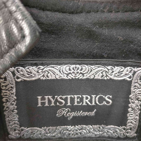ヒステリックス HYSTERICS Registered バッチ付き ウエストベルト ノースリーブ レザー ミニ ワンピース レディース