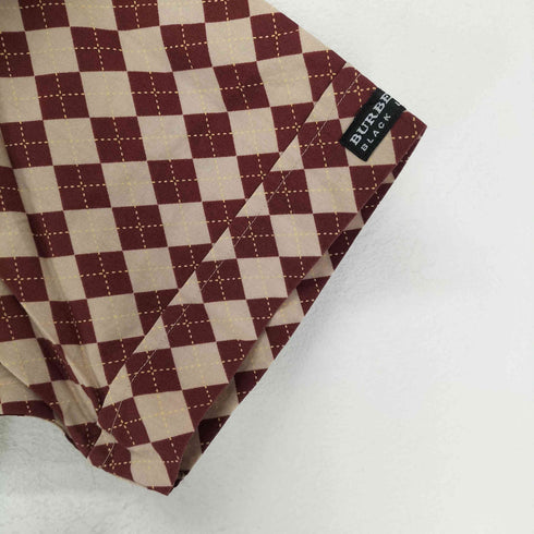 バーバリーブラックレーベル BURBERRY BLACK LABEL ダイヤチェック アーガイル S/Sボタンダウンシャツ メンズ JPN:3