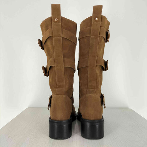 リリーブラウン Lily Brown 25ss 3バックルミドルブーツ レディース JPN:L