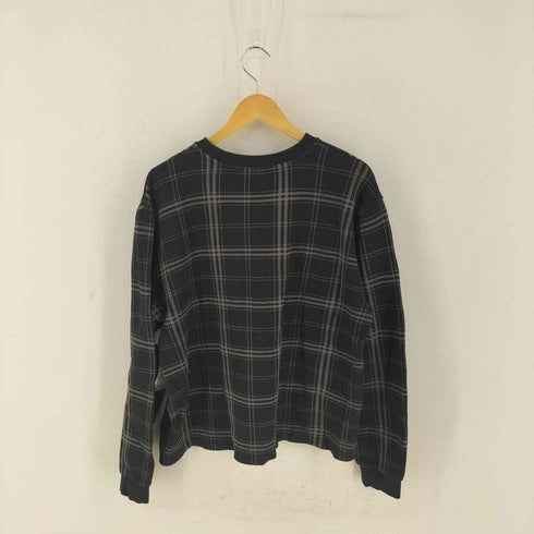 ステューシー Stussy DISCHARGED PLAID WAFFLE CREW メンズ import:L