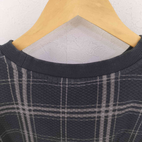 ステューシー Stussy DISCHARGED PLAID WAFFLE CREW メンズ import:L
