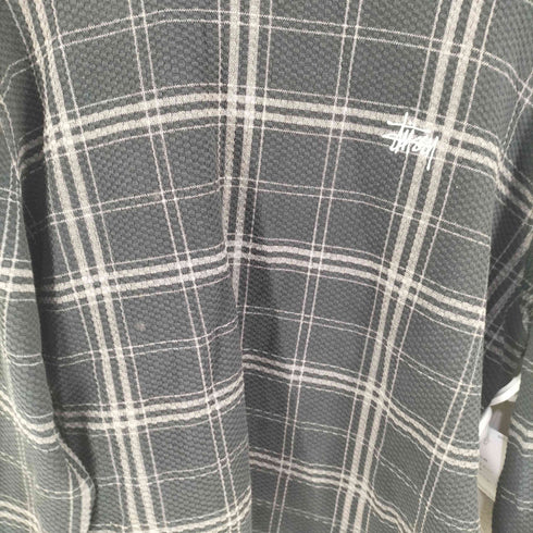 ステューシー Stussy DISCHARGED PLAID WAFFLE CREW メンズ import:L