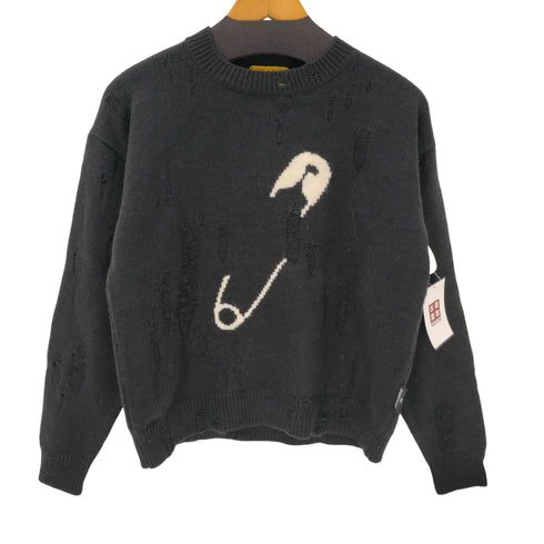 ヒステリック HYSTERIC 21AW SAFETY PIN編込 プルオーバー ニット セーター レディース FREE