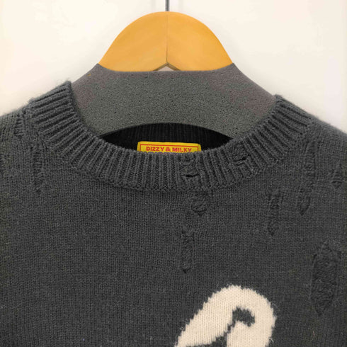 ヒステリック HYSTERIC 21AW SAFETY PIN編込 プルオーバー ニット セーター レディース FREE