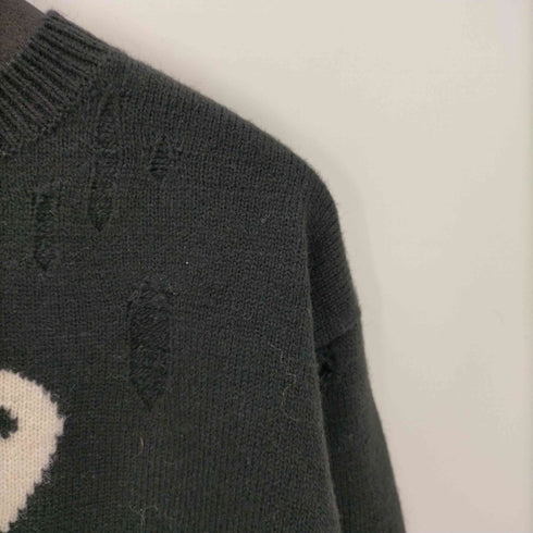 ヒステリック HYSTERIC 21AW SAFETY PIN編込 プルオーバー ニット セーター レディース FREE