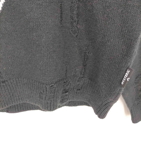 ヒステリック HYSTERIC 21AW SAFETY PIN編込 プルオーバー ニット セーター レディース FREE
