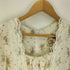 ガニーサックス GUNNE SAX 70-80S 紙タグ 花柄 レース ウール レーヨン ウエストベルト ロングワンピース ゴスロリ レディース 9