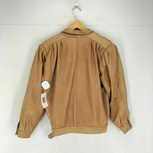 Guido Longinotti real leather MADE IN ITALY 裏地ペイズリーリアルレザージャケット レディース 38