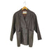LEEGA lamb leather ラムレザーダブルハーフコート レディース F