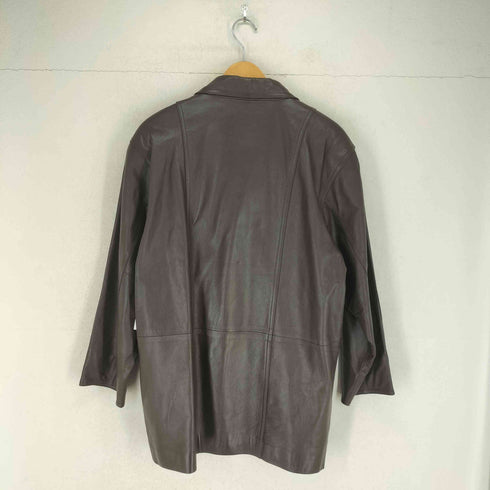 LEEGA lamb leather ラムレザーダブルハーフコート レディース F