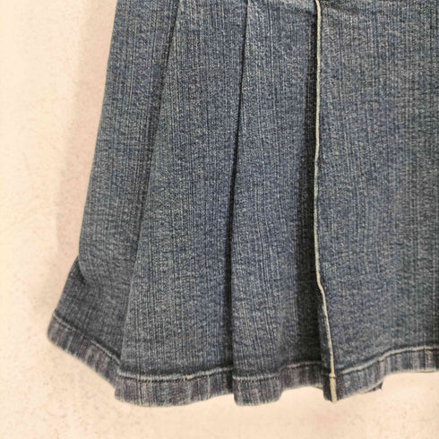 マリークワント MARY QUANT Y2K デニムプリーツスカート レディース M