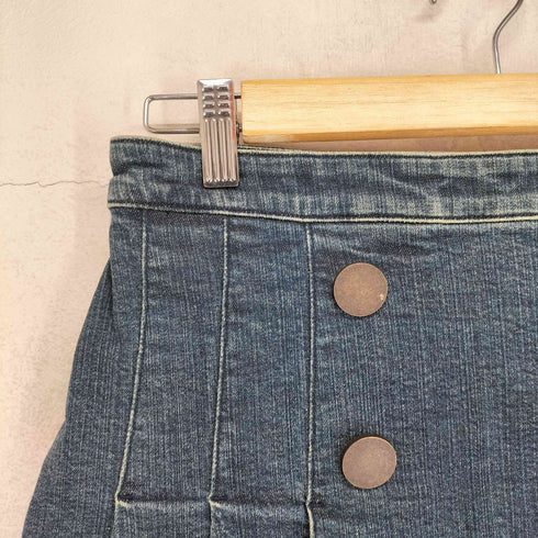 マリークワント MARY QUANT Y2K デニムプリーツスカート レディース M