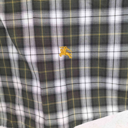 バーバリーブラックレーベル BURBERRY BLACK LABEL S/Sチェックシャツ メンズ JPN:3