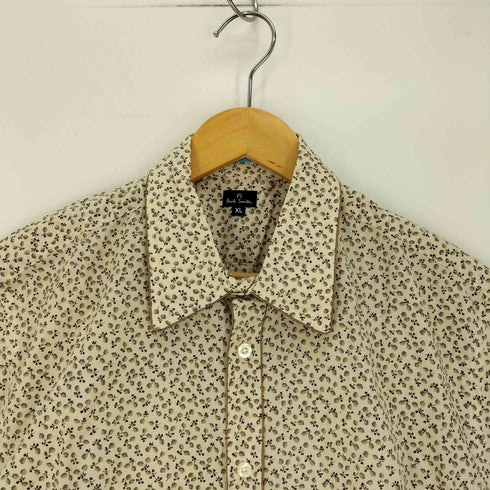 ピーエスポールスミス PS Paul Smith パイピングデザイン 総柄 S/S シャツ メンズ JPN:XL