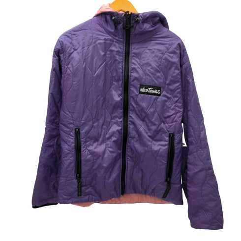ワイルドシングス WILD THINGS 90S OLD USA製 中綿 リバーシブル キルティング ナイロン ブルゾン ジャケット PRIMALOFT プリマロフト メンズ