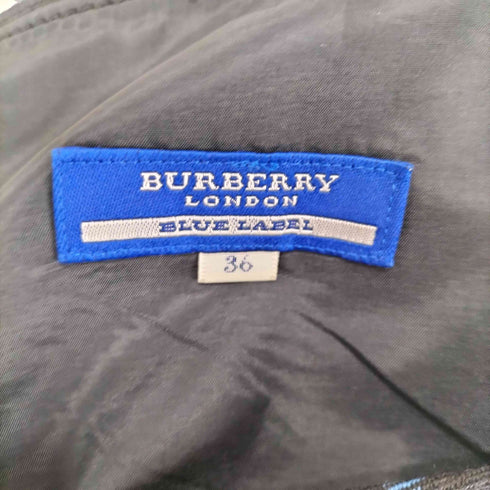 バーバリーブルーレーベル BURBERRY BLUE LABEL チェック プリーツスカート レディース 36