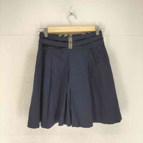 バーバリーブルーレーベル BURBERRY BLUE LABEL ストライプ プリーツスカート レディース 36