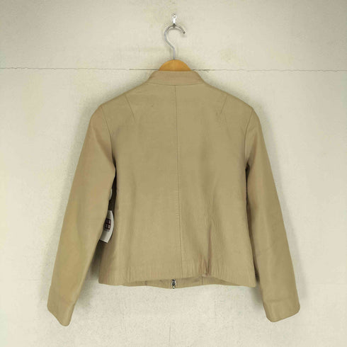 Lui Chantant lamb leather ラムレザーダブルジップシングルライダースジャケット レディース 38
