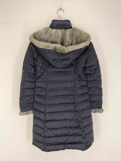 LAUNDRY by Shelli Segal フェイクファー ロングダウンコート レディース XS