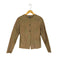 ヴィンス VINCE cuir leather リアルレザーノーカラージャケット レディース XS