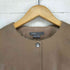 ヴィンス VINCE cuir leather リアルレザーノーカラージャケット レディース XS