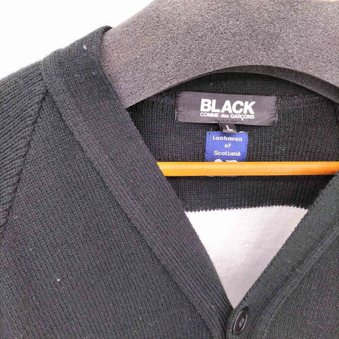ブラックコムデギャルソン BLACK COMME des GARCONS Lochaven oF Scotland ナンバリング7 アクリルカーディガン メンズ JPN:L