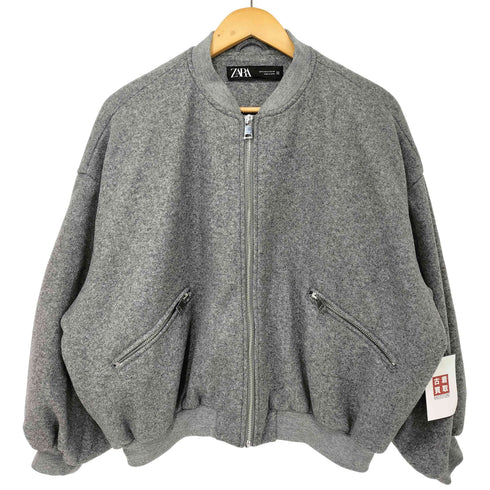 ザラ ZARA プラッシュボンバージャケット レディース import:S
