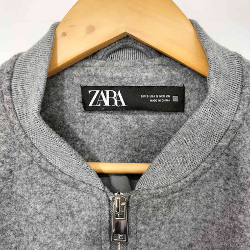 ザラ ZARA プラッシュボンバージャケット レディース import:S
