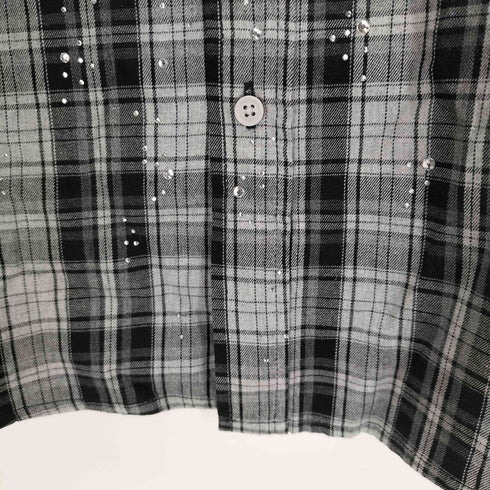 pressing 両胸フラップビジューシャツ メンズ import:L