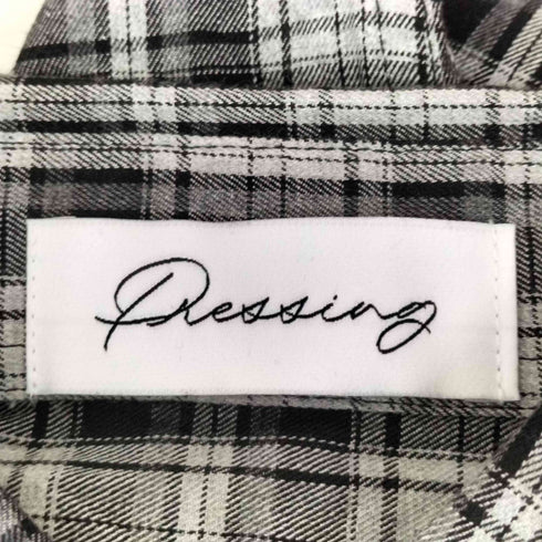 pressing 両胸フラップビジューシャツ メンズ import:L