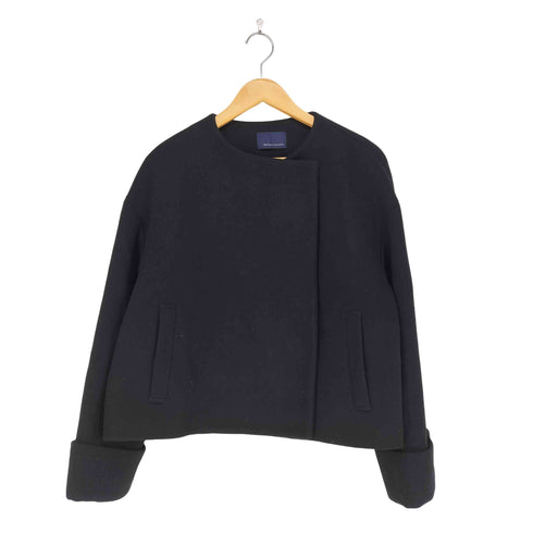 アバハウスドゥヴィネット abahouse devinette ノーカラーショートコート レディース