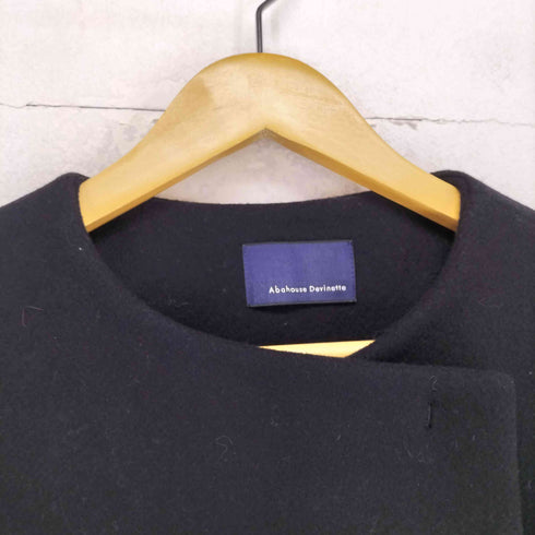 アバハウスドゥヴィネット abahouse devinette ノーカラーショートコート レディース