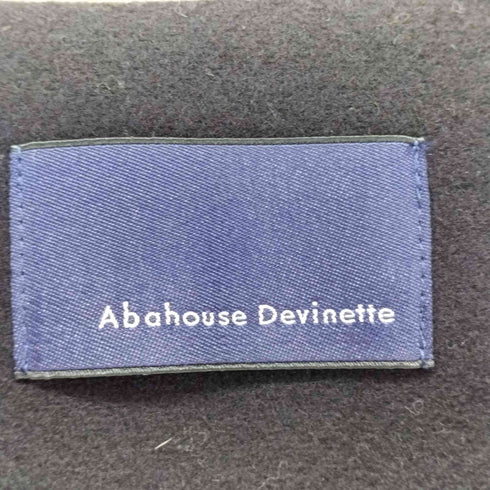 アバハウスドゥヴィネット abahouse devinette ノーカラーショートコート レディース
