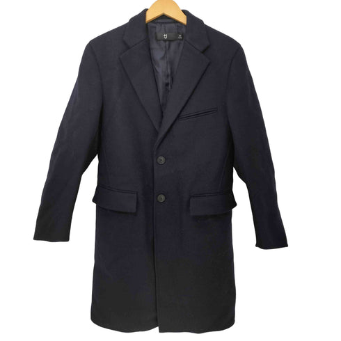 ユニクロプラスジェイ UNIQLO+J ウールブレンドチェスターコート NAVY XS レディース JPN:XS
