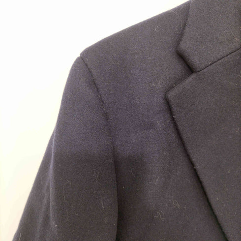 ユニクロプラスジェイ UNIQLO+J ウールブレンドチェスターコート NAVY XS レディース JPN:XS
