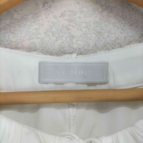 セルフォード CELFORD ラッフルプリーツ割線ブラウス レディース ONE