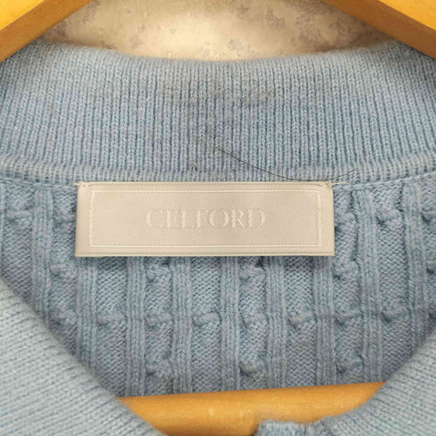 セルフォード CELFORD ビジュー釦ケーブルカーディガン レディース ONE