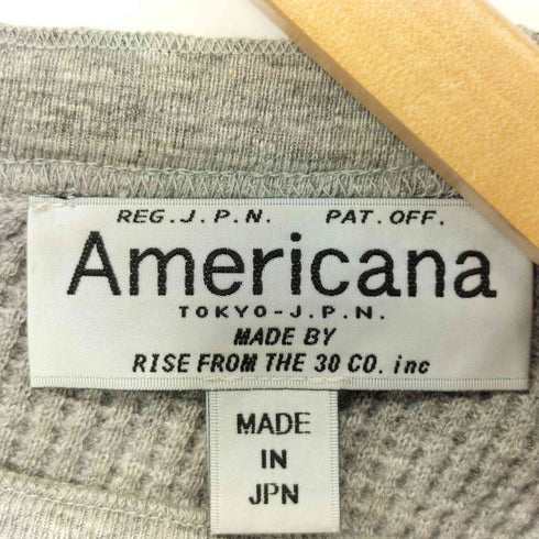 アメリカーナ Americana サーマルバックヘンリーネックワンピース レディース