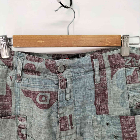 ディーゼル DIESEL ヘンプ 総柄 カーゴパンツ メンズ 30