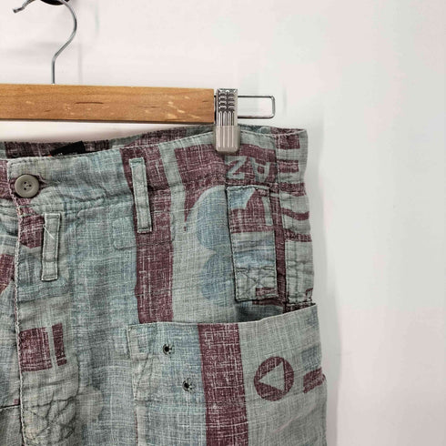 ディーゼル DIESEL ヘンプ 総柄 カーゴパンツ メンズ 30