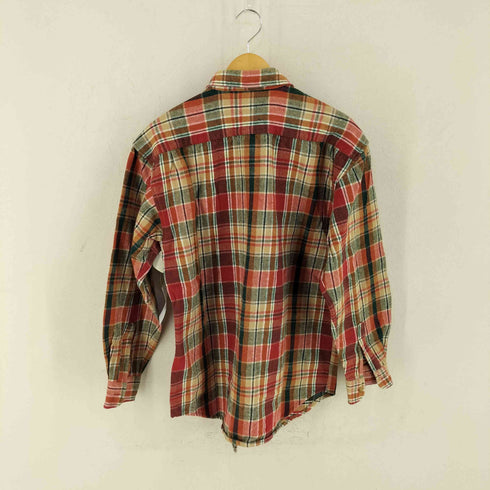 ラングラー Wrangler チェック柄コットンネルシャツ メンズ import:L