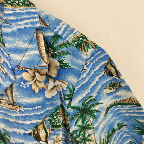 Y NOT HAWAII USA製半袖アロハシャツ メンズ import:L