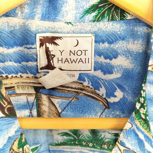Y NOT HAWAII USA製半袖アロハシャツ メンズ import:L