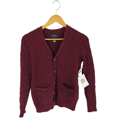 ポロラルフローレン POLO RALPH LAUREN CABLE-KNIT COTTON CARGIGAN レディース import:M