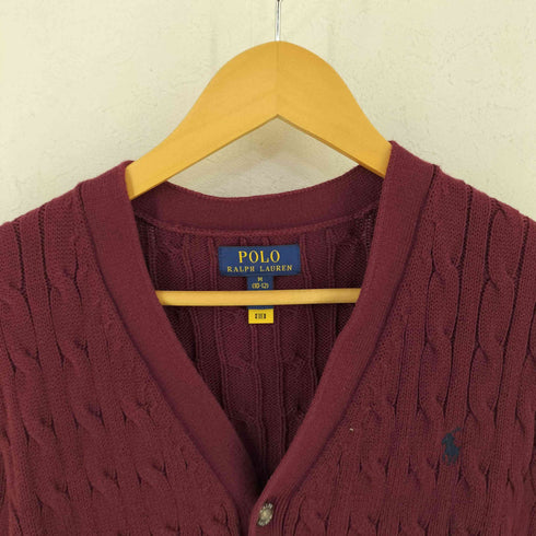 ポロラルフローレン POLO RALPH LAUREN CABLE-KNIT COTTON CARGIGAN レディース import:M
