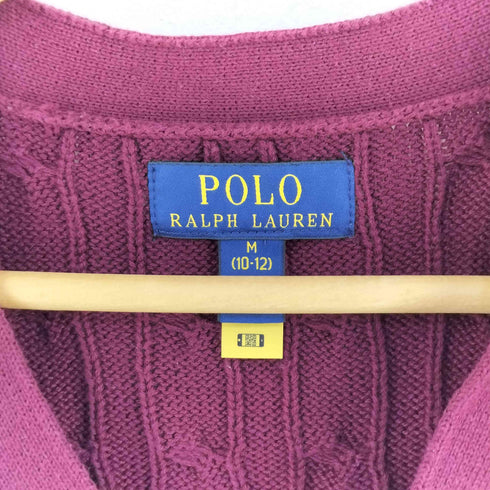 ポロラルフローレン POLO RALPH LAUREN CABLE-KNIT COTTON CARGIGAN レディース import:M