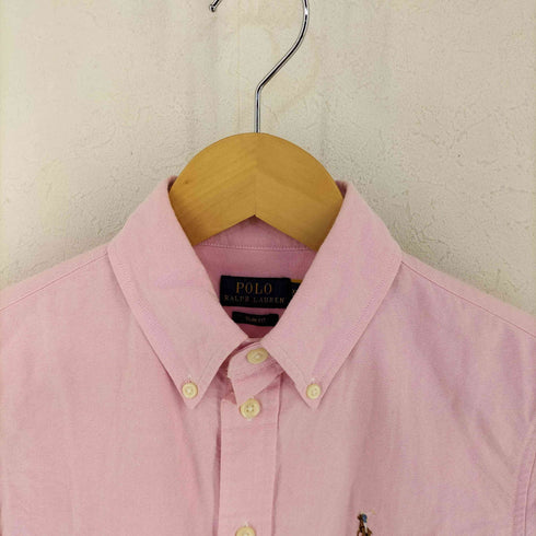 ポロラルフローレン POLO RALPH LAUREN SLIM FIT COTTON OXFORD SHIRT ポニー刺繍コットンオックスフォードシャツ レディース import:XS