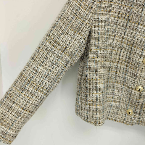 ザラ ZARA 金ボタン ノーカラージャケット レディース